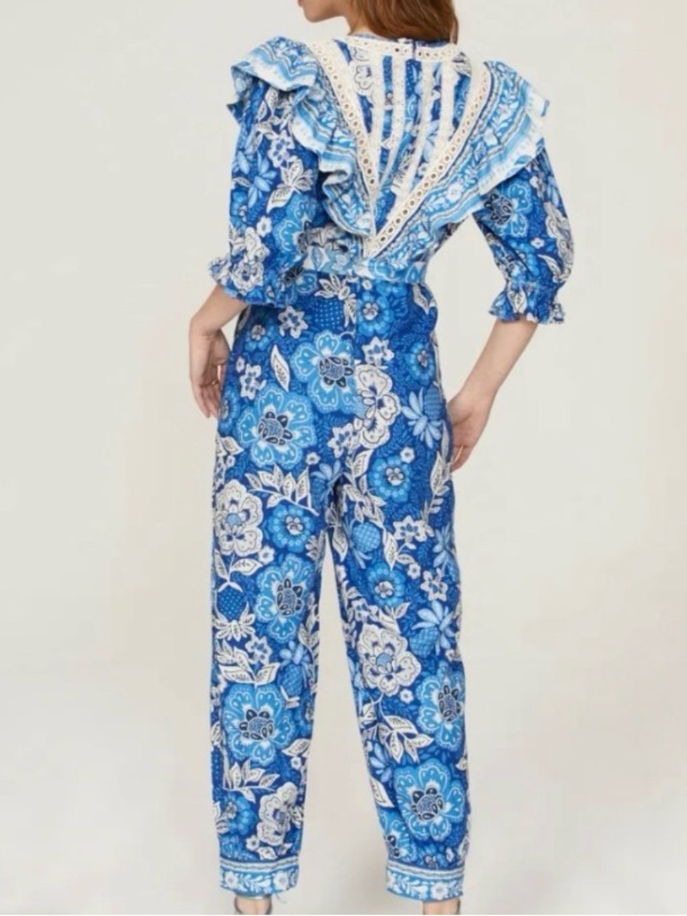 Farm Rio Full Of Flowers Jumpsuit - Picture 2 of 5